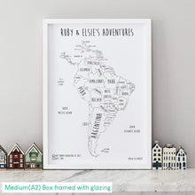 Load image into Gallery viewer, Personalised South America Pin Board Map