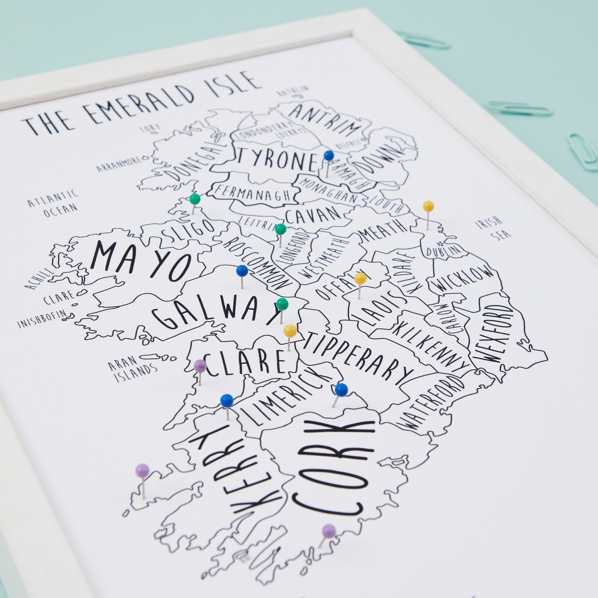 Ireland Pinboard Map