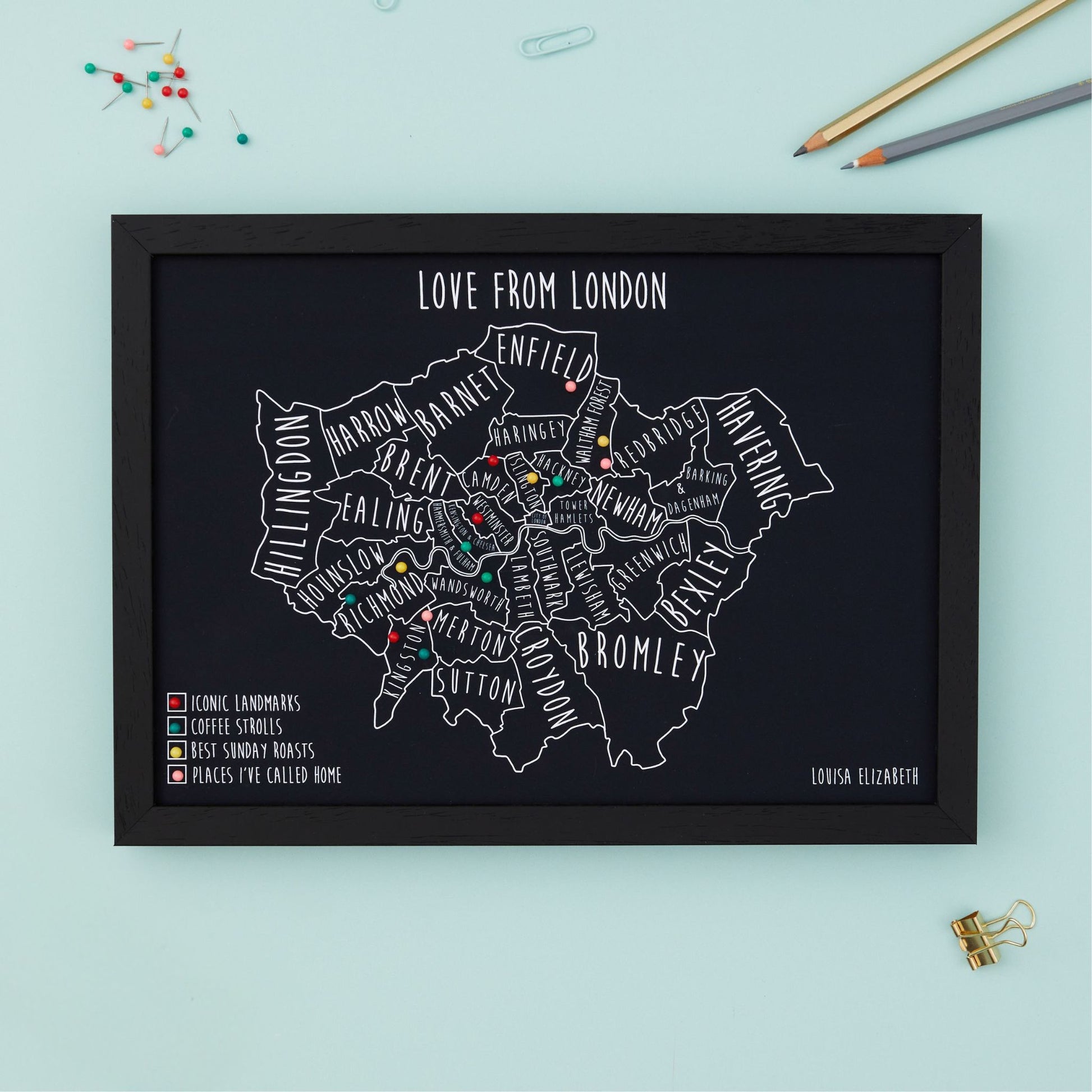 London Pinboard Map