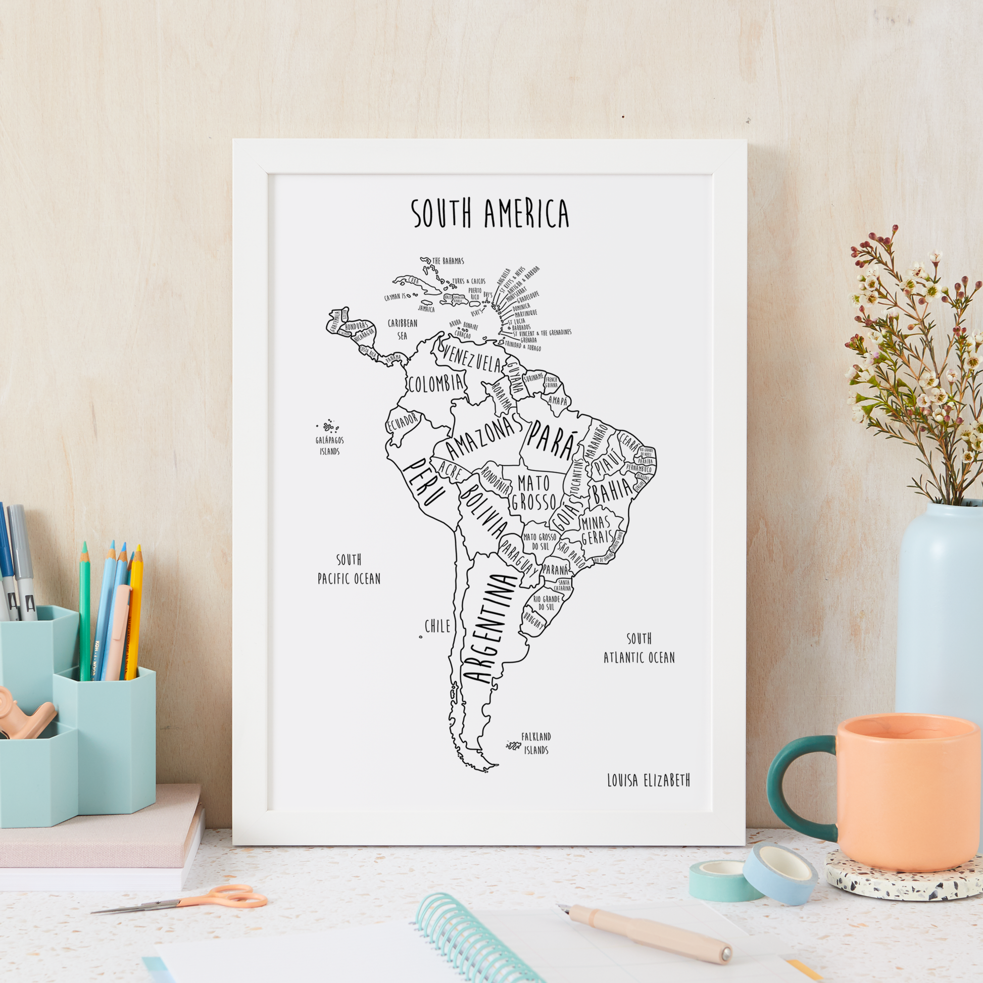 South America Print