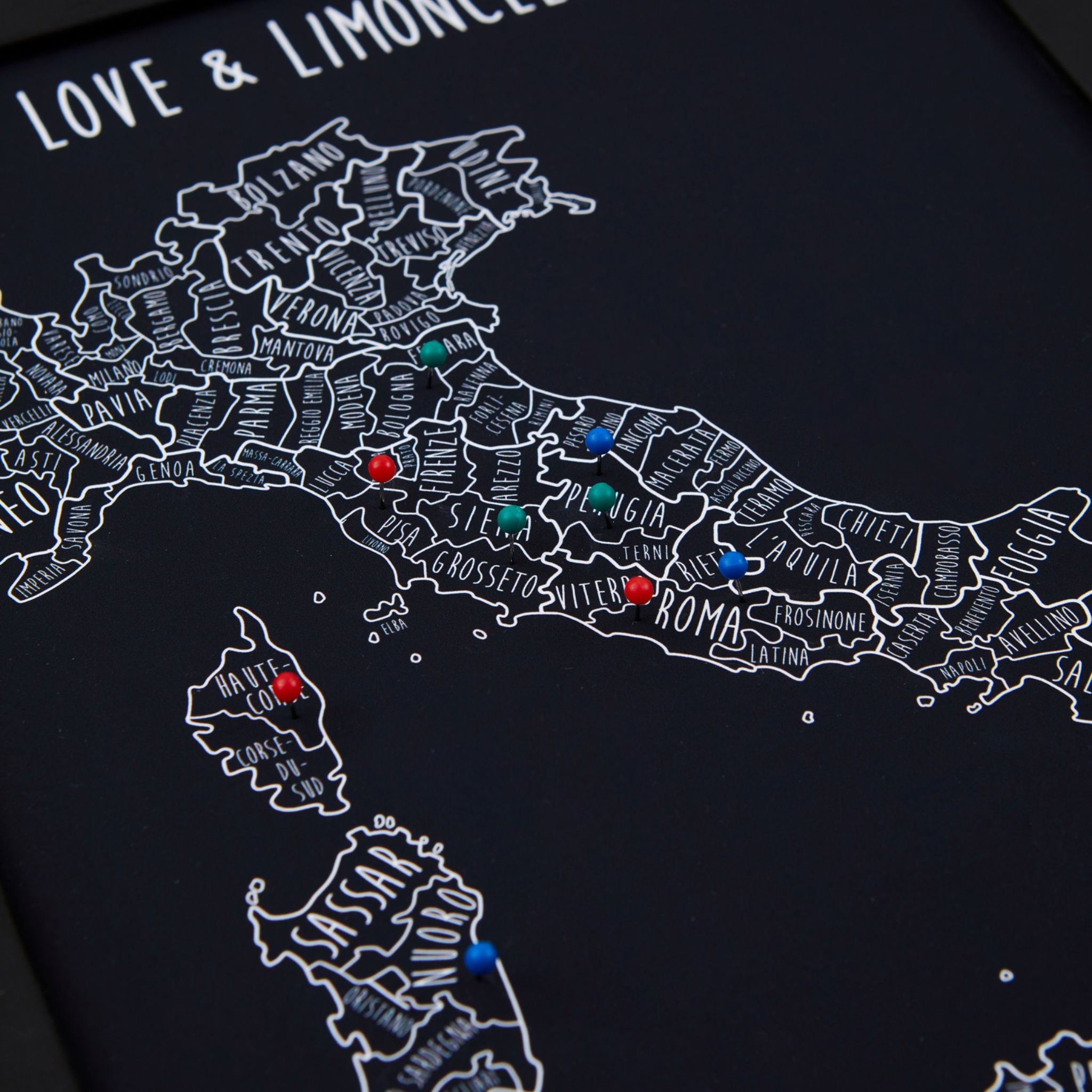 Italy Pinboard Map