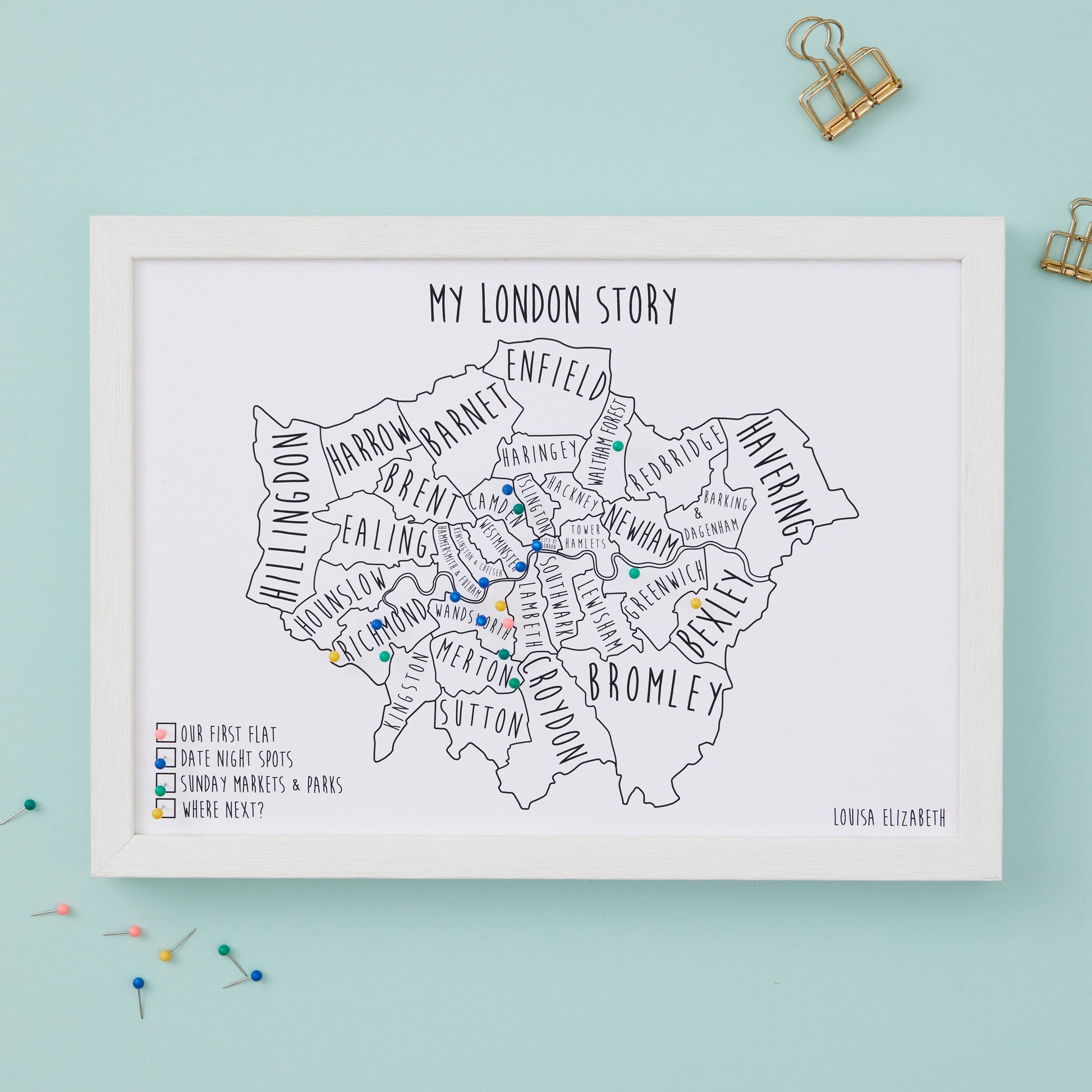 London Pinboard Map