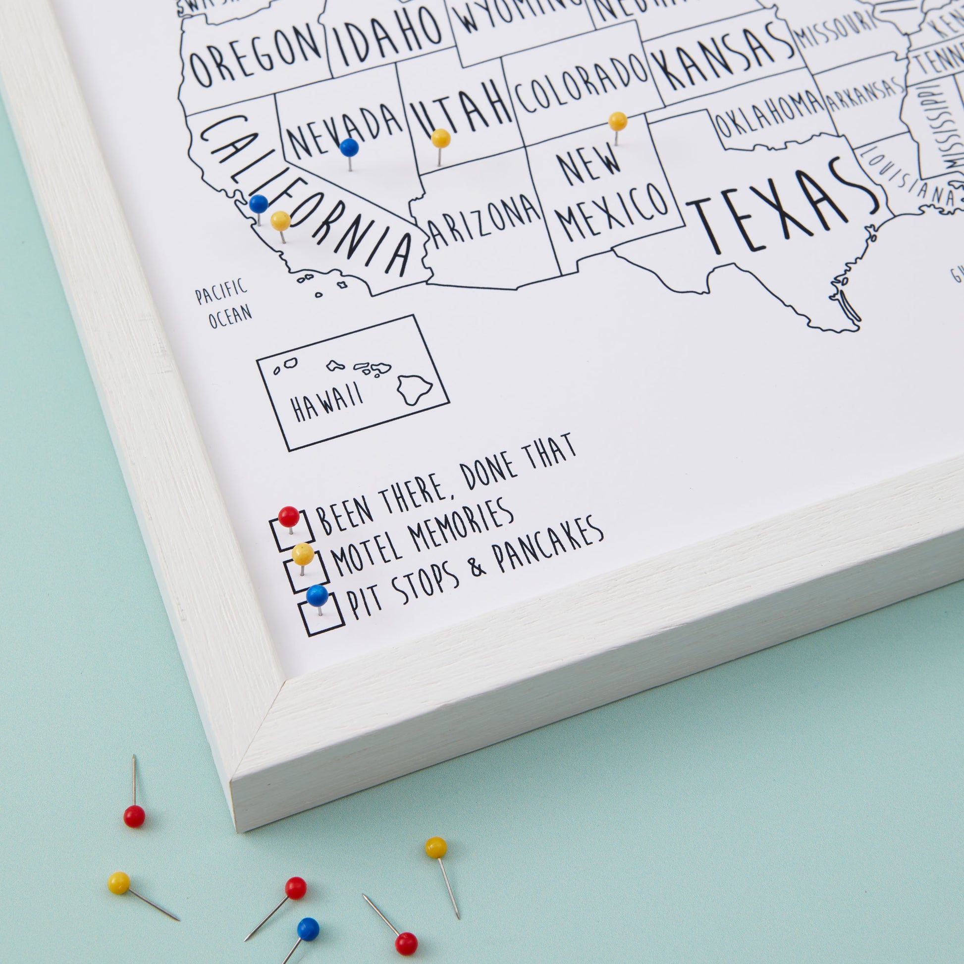 USA Pinboard Map