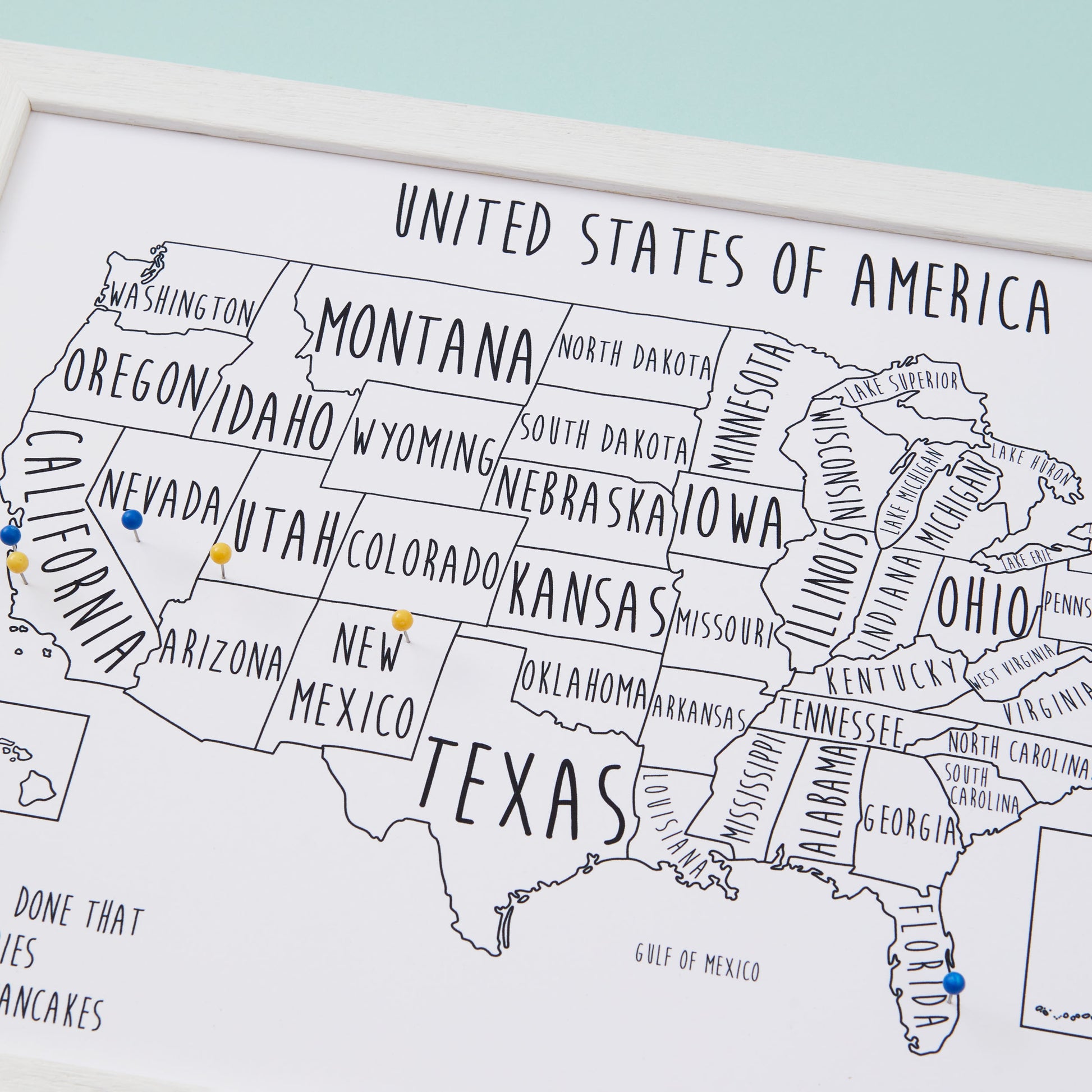 USA Pinboard Map