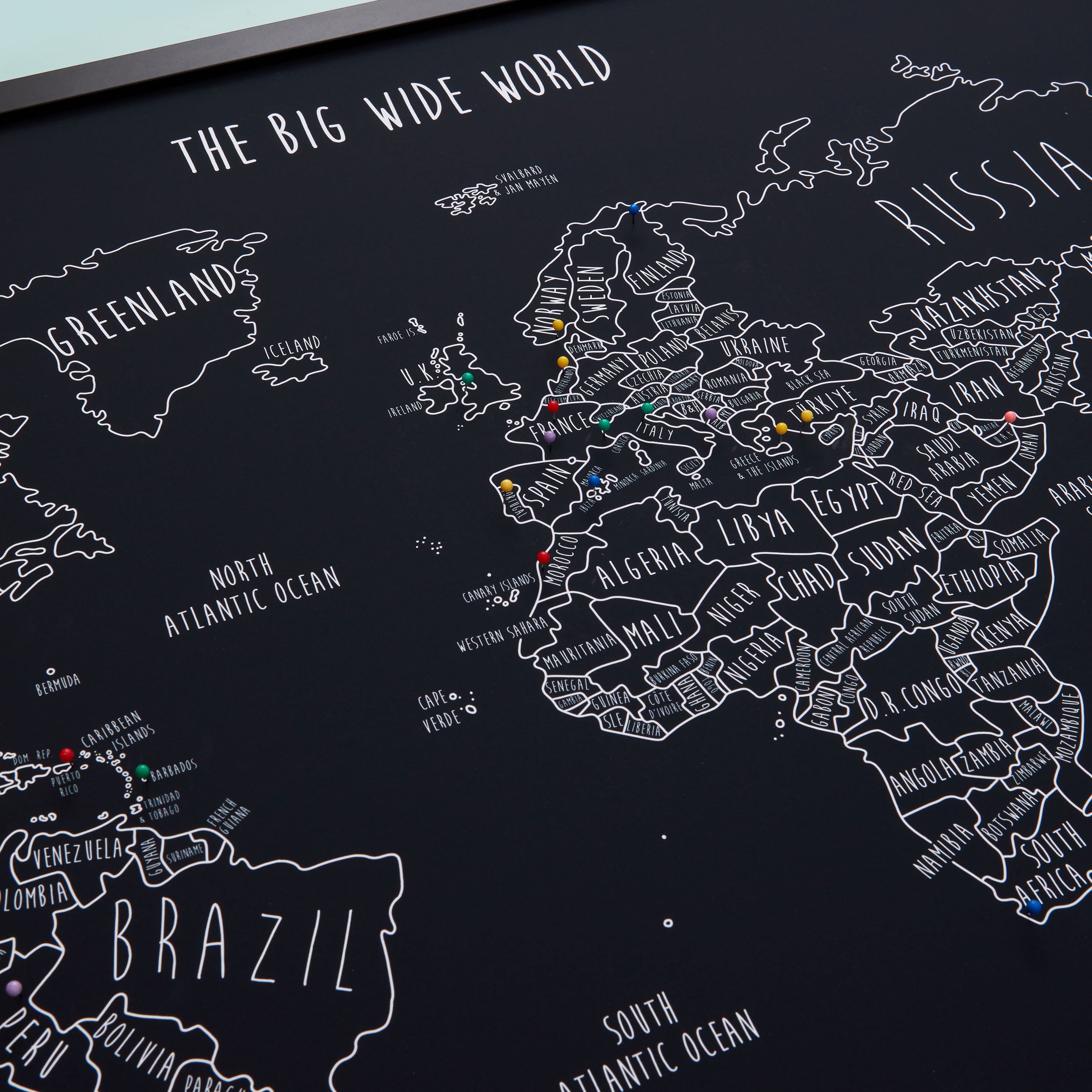 The Original World Pinboard Map