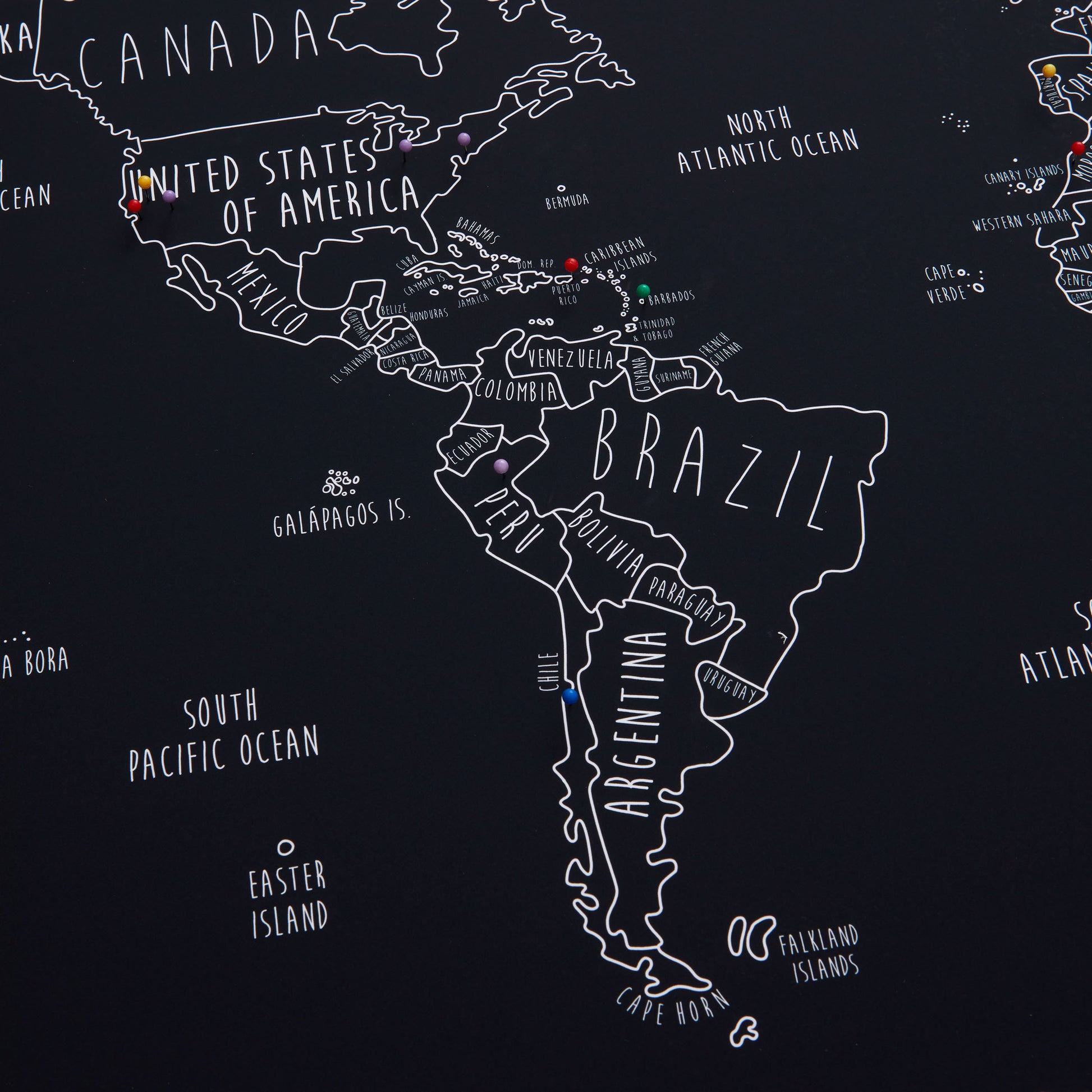 The Original World Pinboard Map