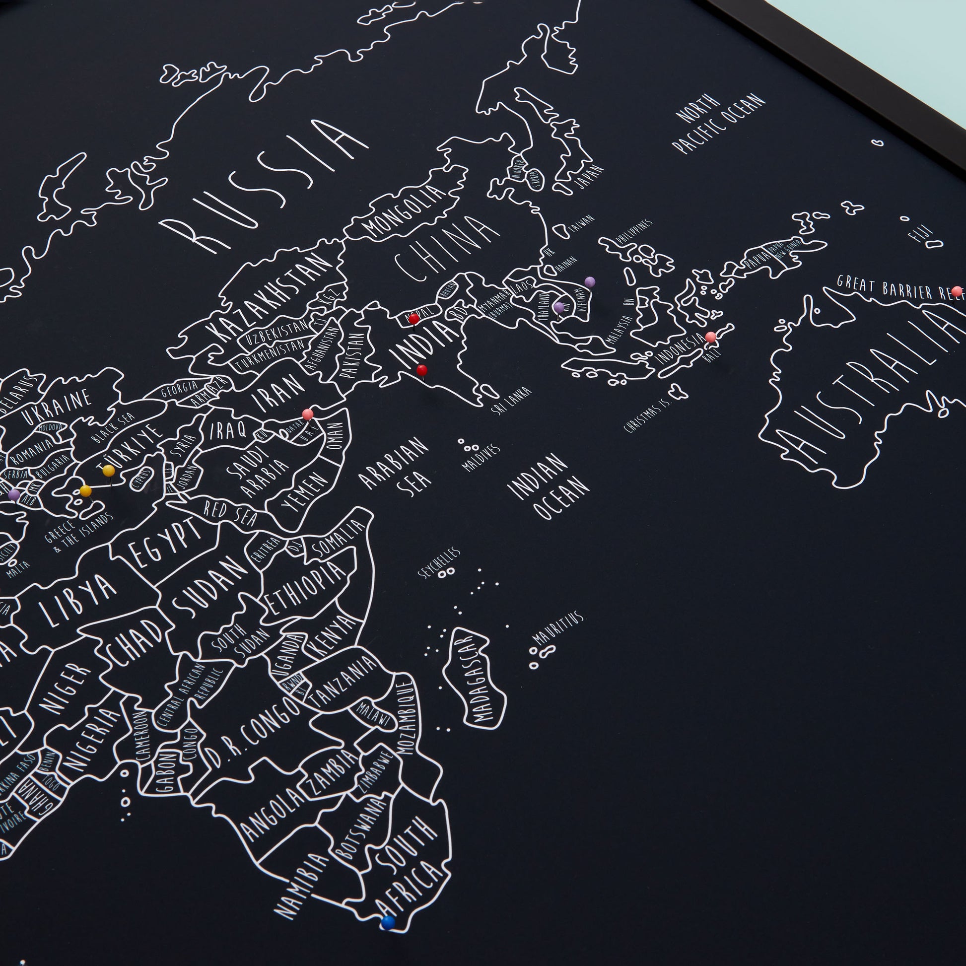 The Original World Pinboard Map