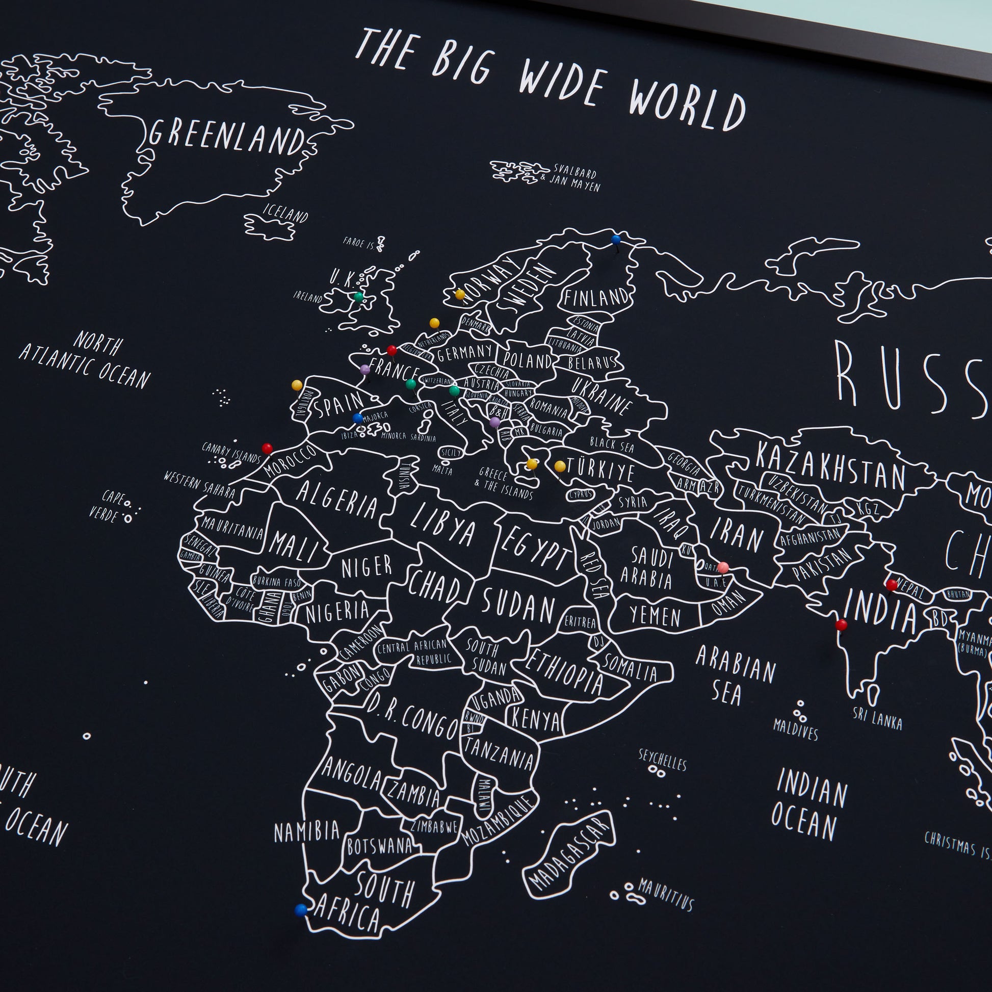 The Original World Pinboard Map