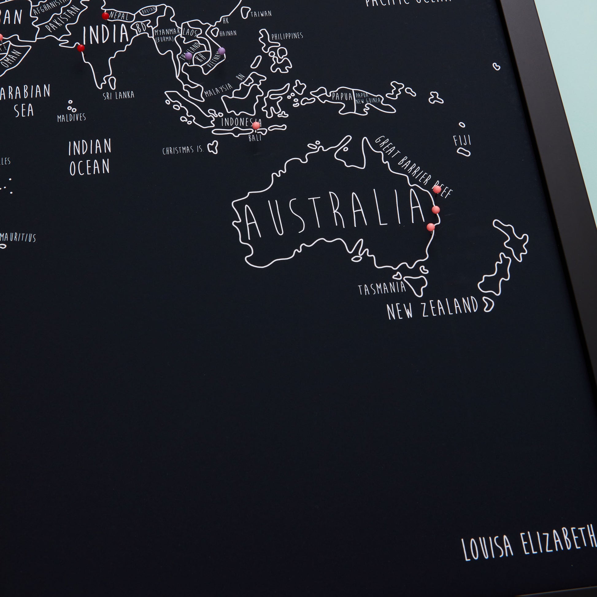 The Original World Pinboard Map
