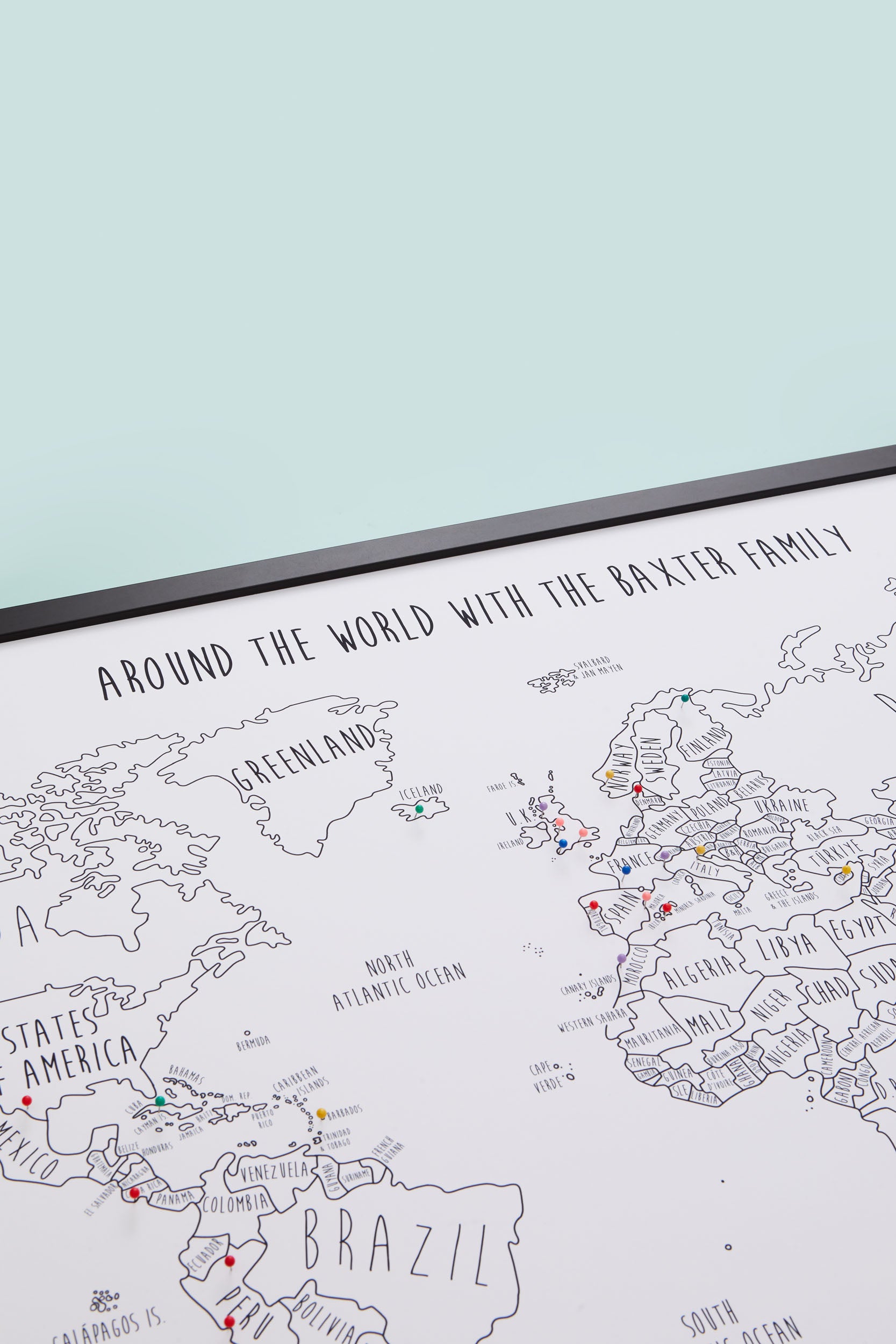 The Original World Pinboard Map