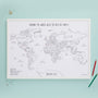 The Original World Pinboard Map