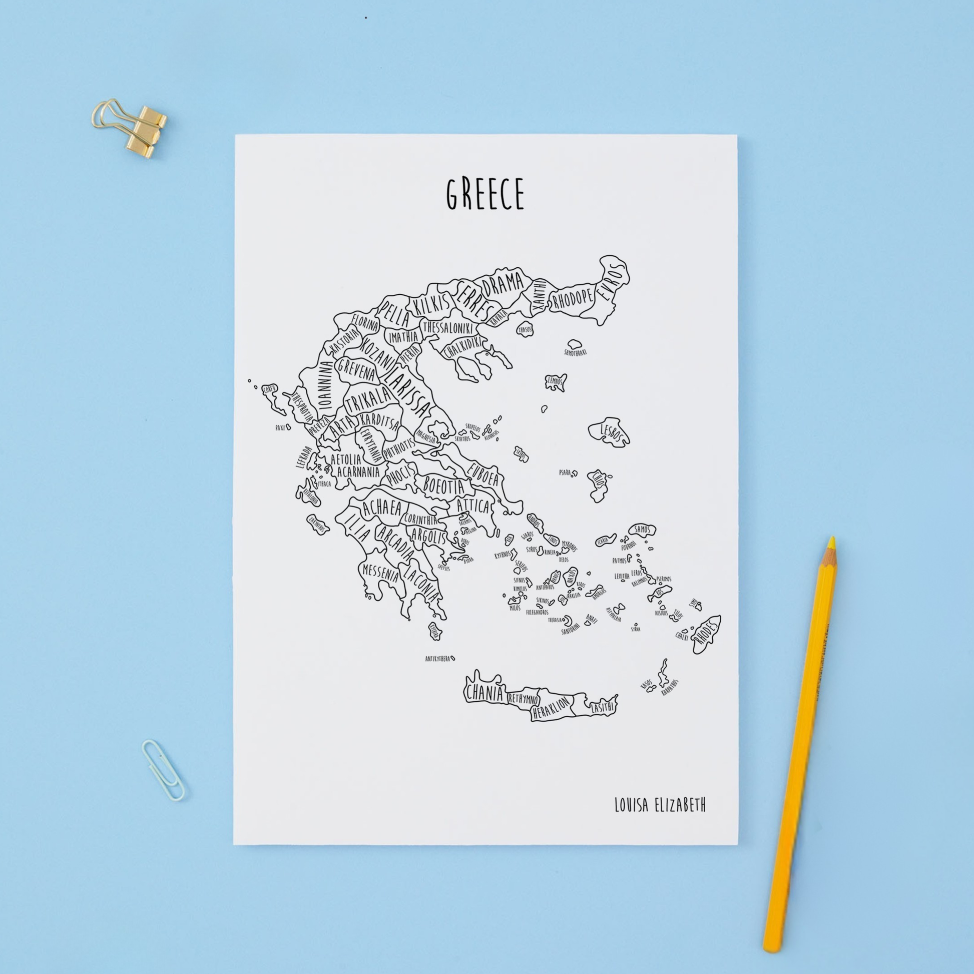 Greece Print
