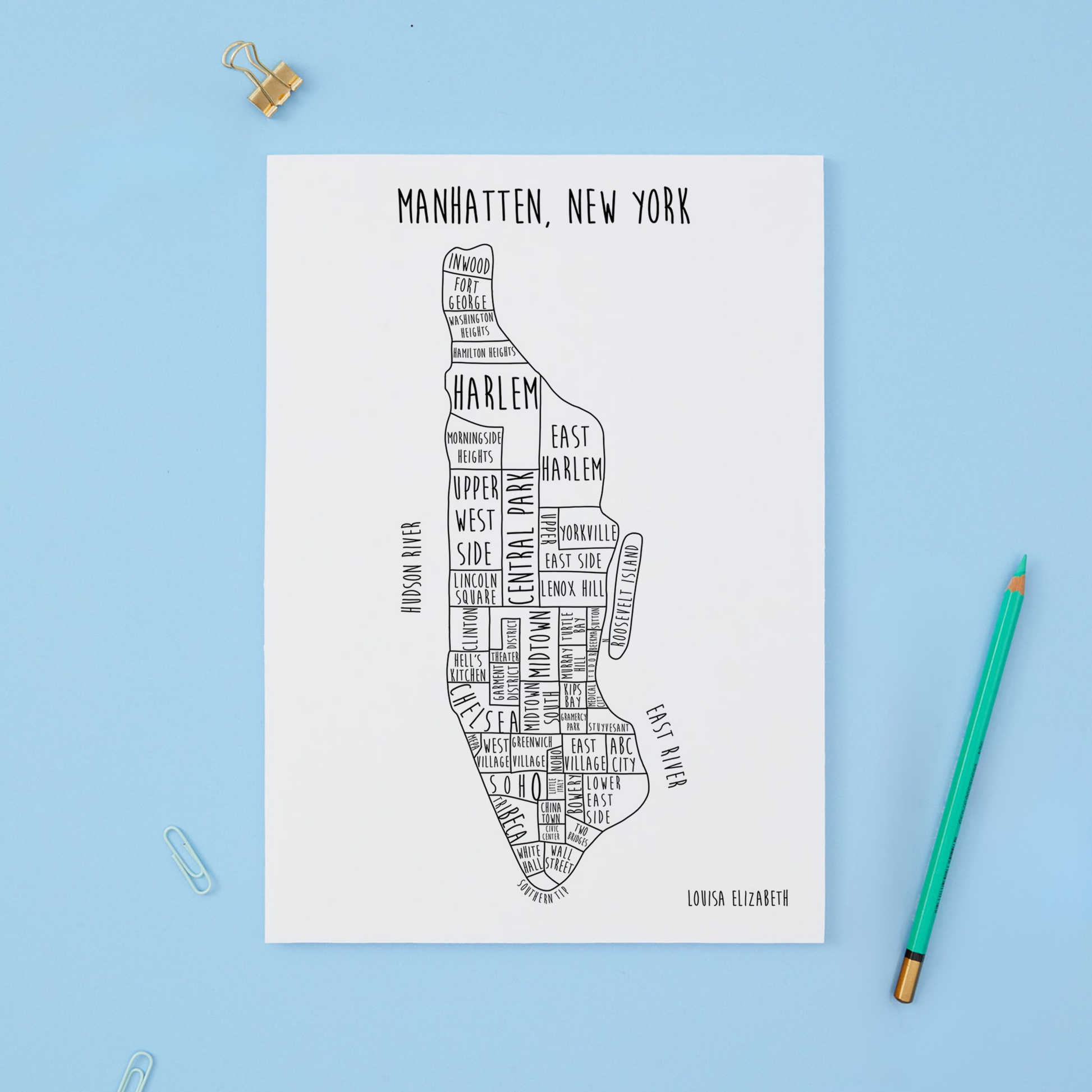 Manhattan, New York Print