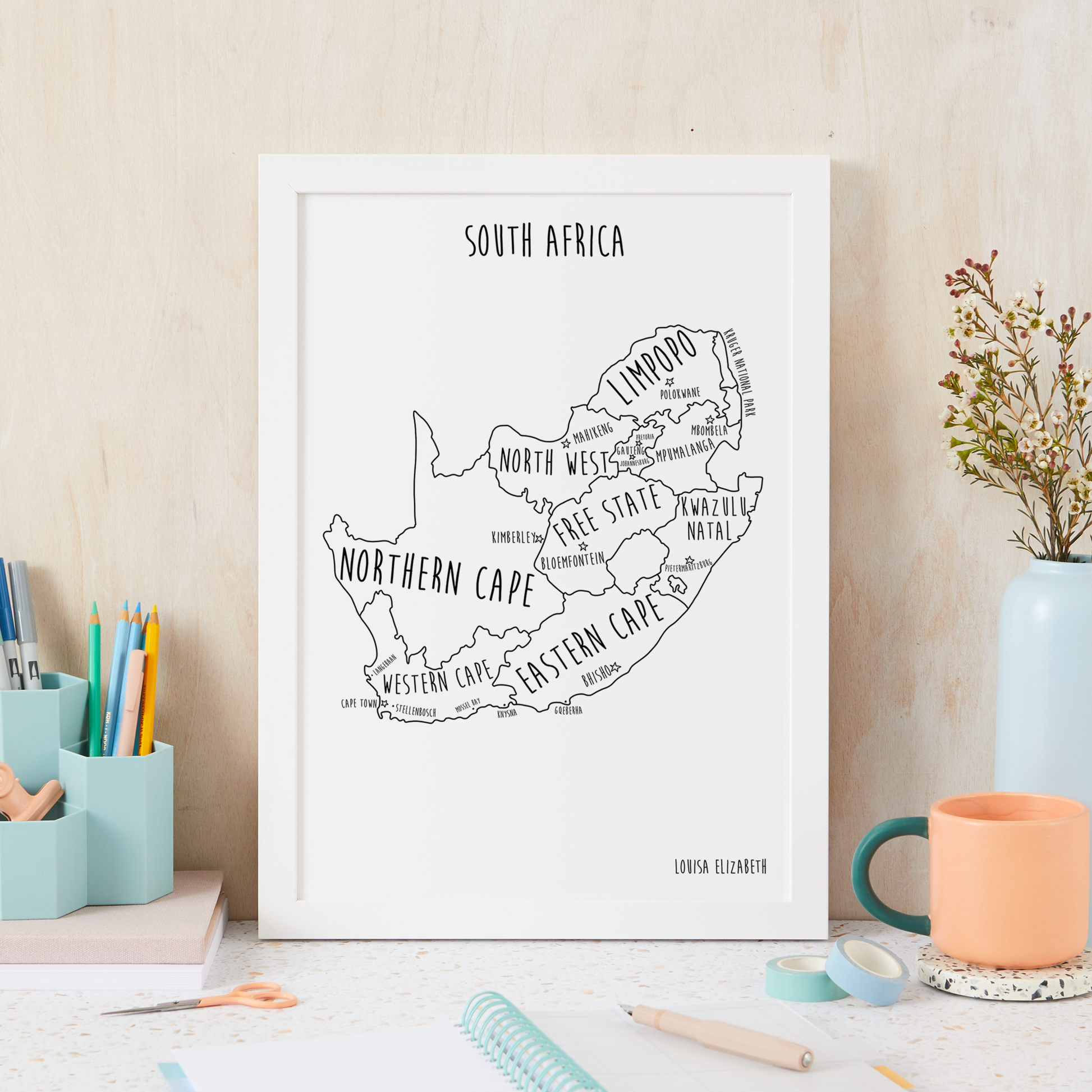 South Africa Print