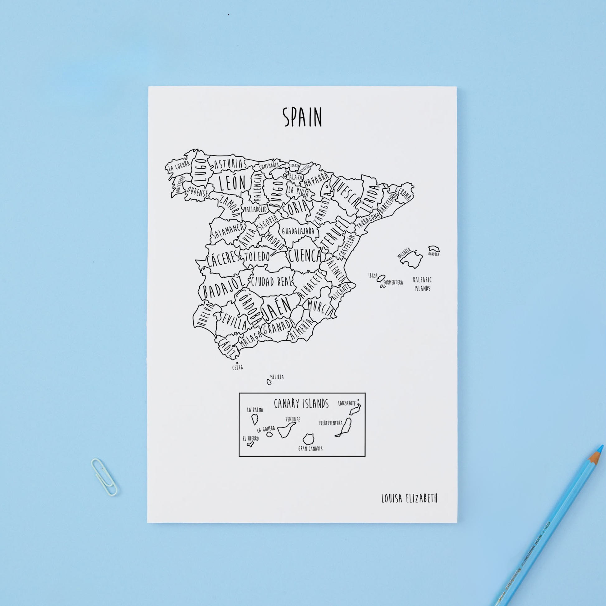 Spain Print