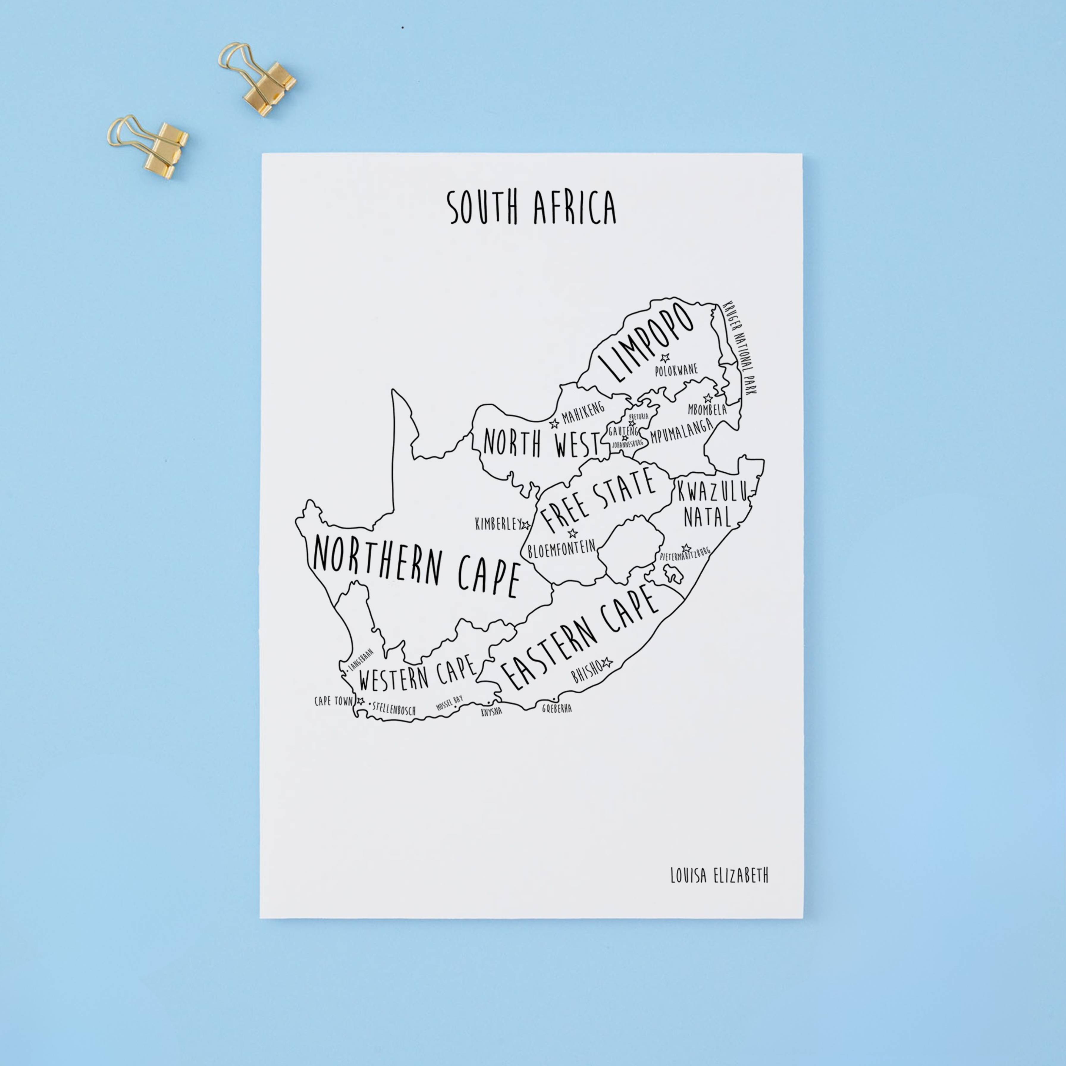 South Africa Print