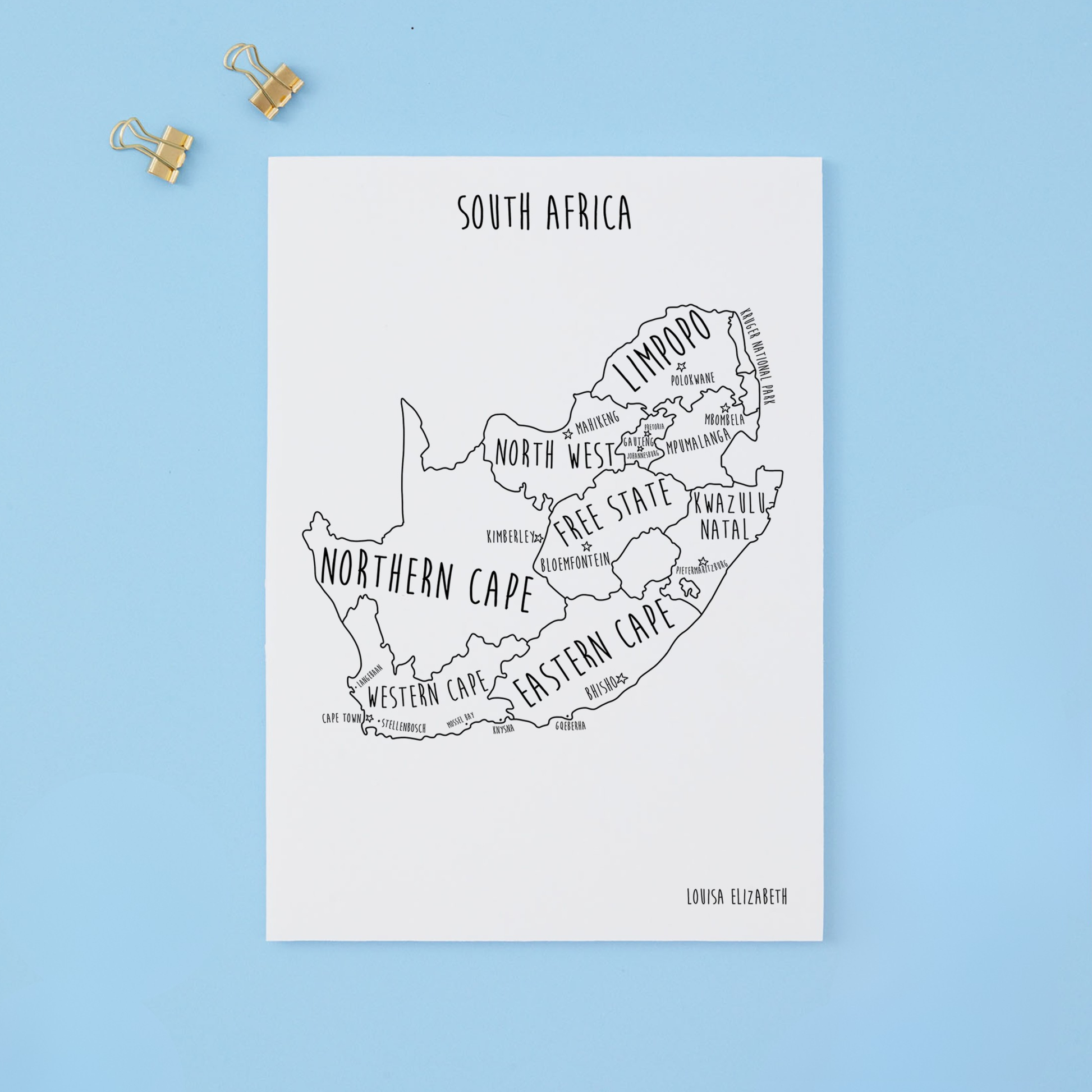 South Africa Print