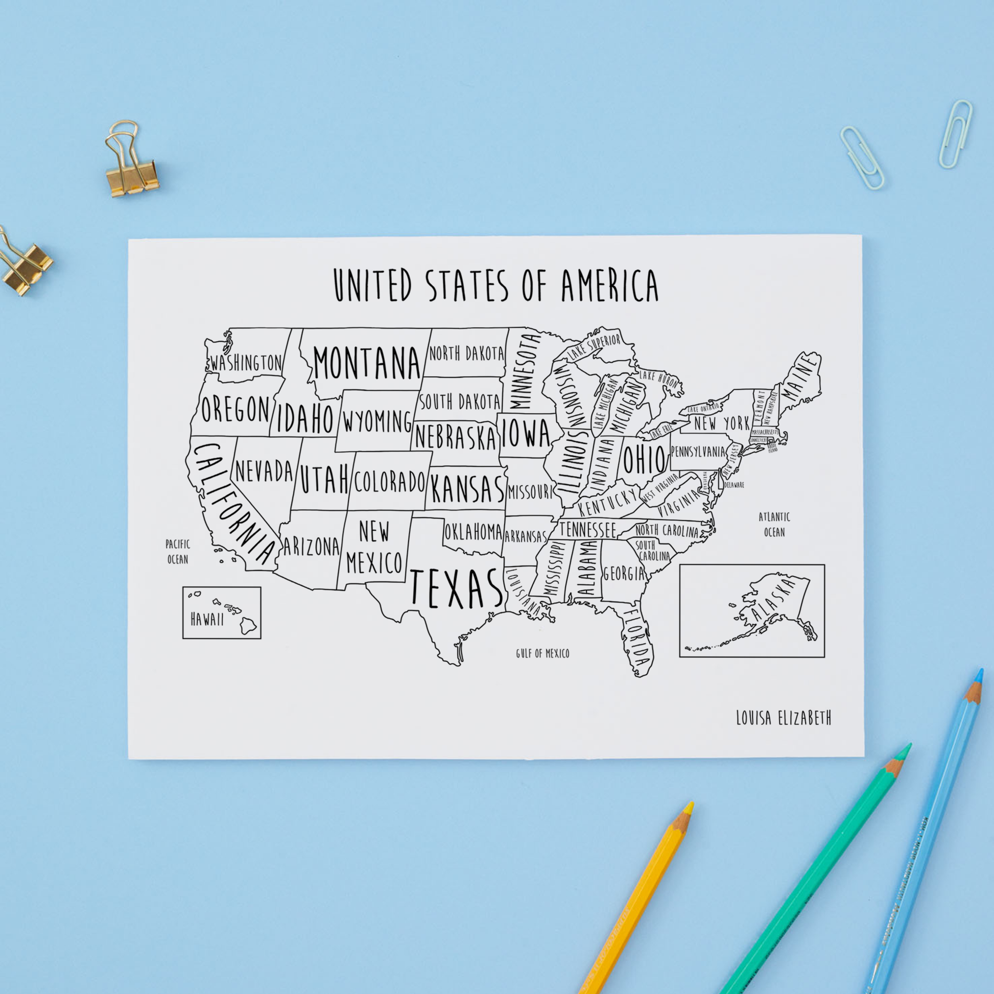 United States of America Print