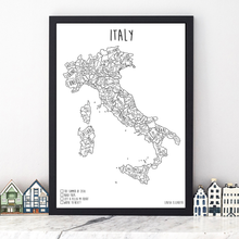 Load image into Gallery viewer, Personalised Italy Pin Board Map