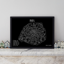 Load image into Gallery viewer, Personalised Paris Pin Board Map