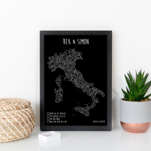 Load image into Gallery viewer, Personalised Italy Pin Board Map
