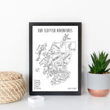 Load image into Gallery viewer, Personalised Scotland Pin Board Map (NEW)