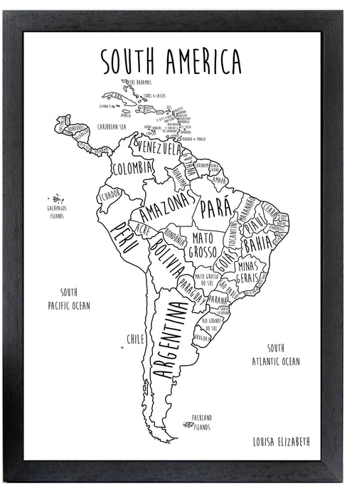 South America Print