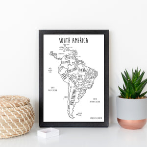 South America Print