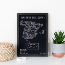 Load image into Gallery viewer, Personalised Spain Bin Board Map