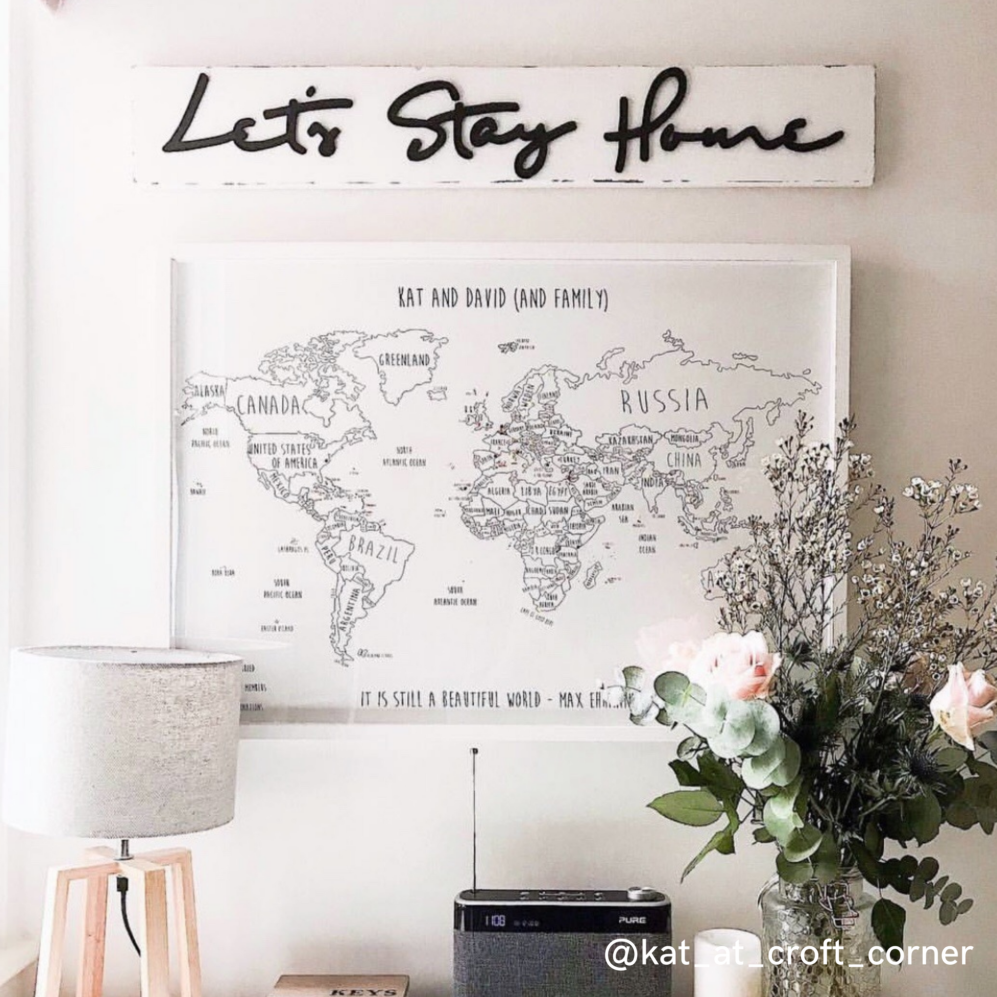 The Original World Pinboard Map