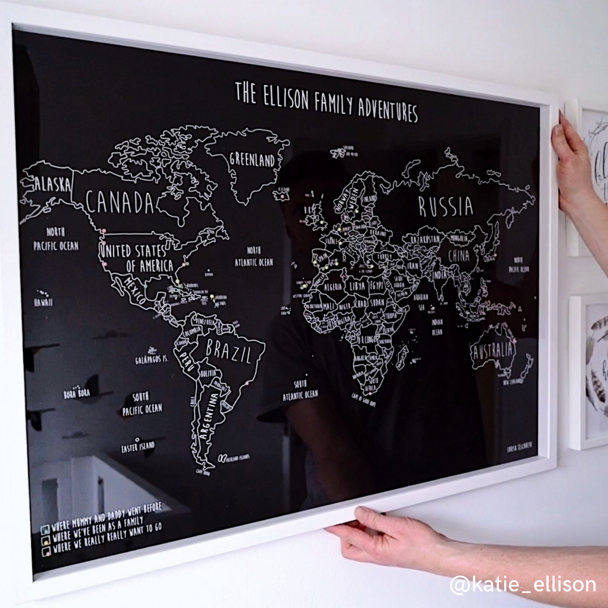 The Original World Pinboard Map
