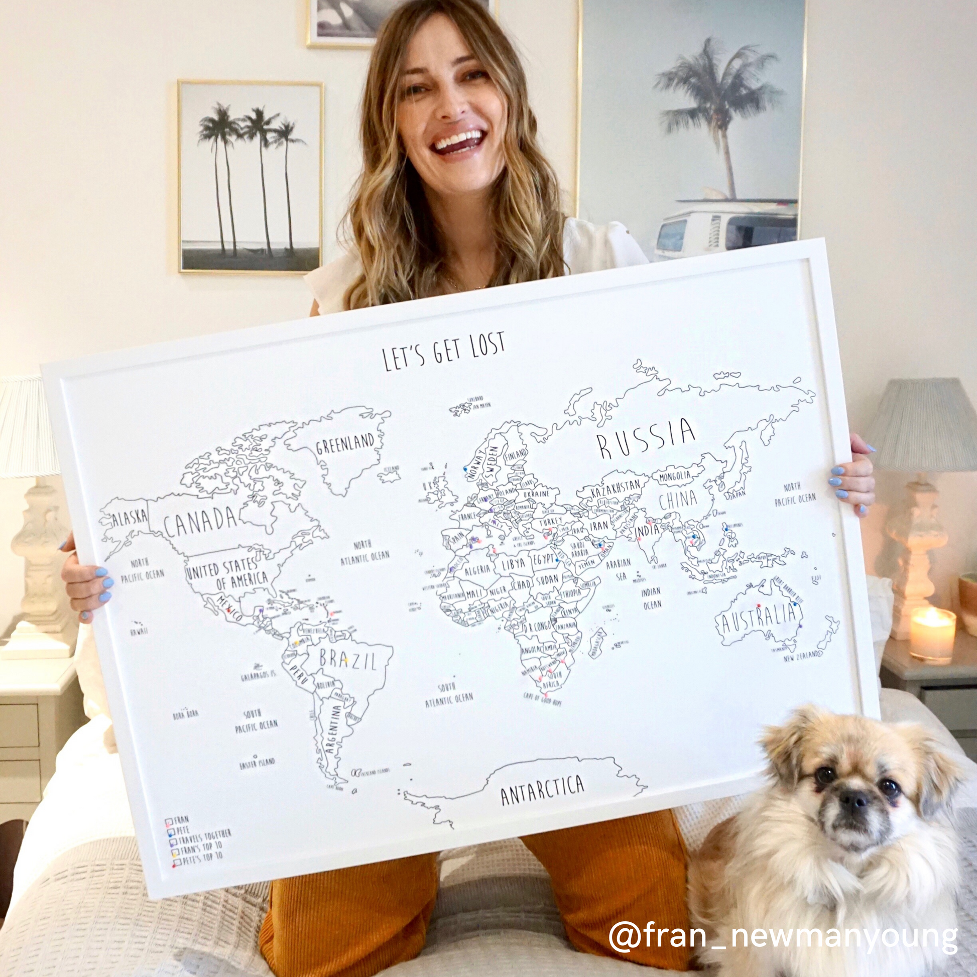 The Original World Pinboard Map
