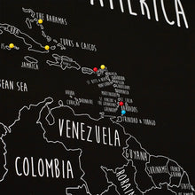 Load image into Gallery viewer, Personalised South America Pin Board Map