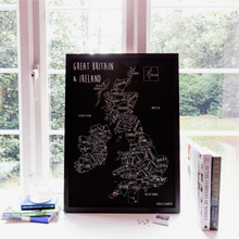 Load image into Gallery viewer, Personalised Great Britain &amp; Ireland Pin Board Map