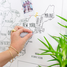 Load image into Gallery viewer, Personalised USA Pin Board Map