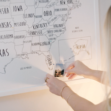 Load image into Gallery viewer, Personalised USA Pin Board Map