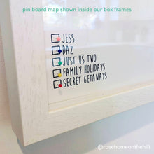 Load image into Gallery viewer, Big Wide World 2nd Edition – Personalised Travel Pin Board Map