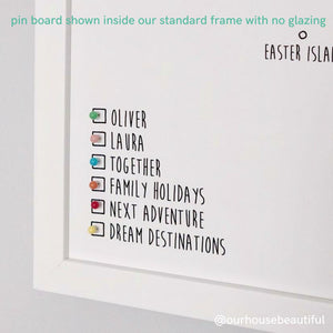 Big Wide World 2nd Edition – Personalised Travel Pin Board Map