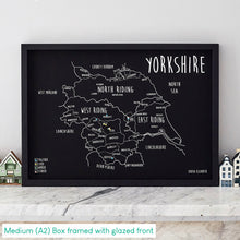 Load image into Gallery viewer, Personalised Yorkshire Pin Board Map