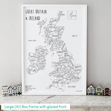 Load image into Gallery viewer, Personalised Great Britain &amp; Ireland Pin Board Map